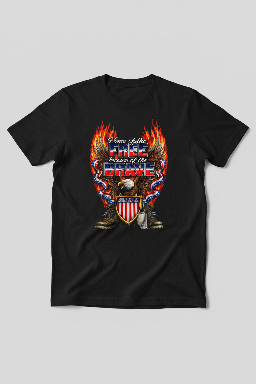 Home of the Free T-Shirt Mockup