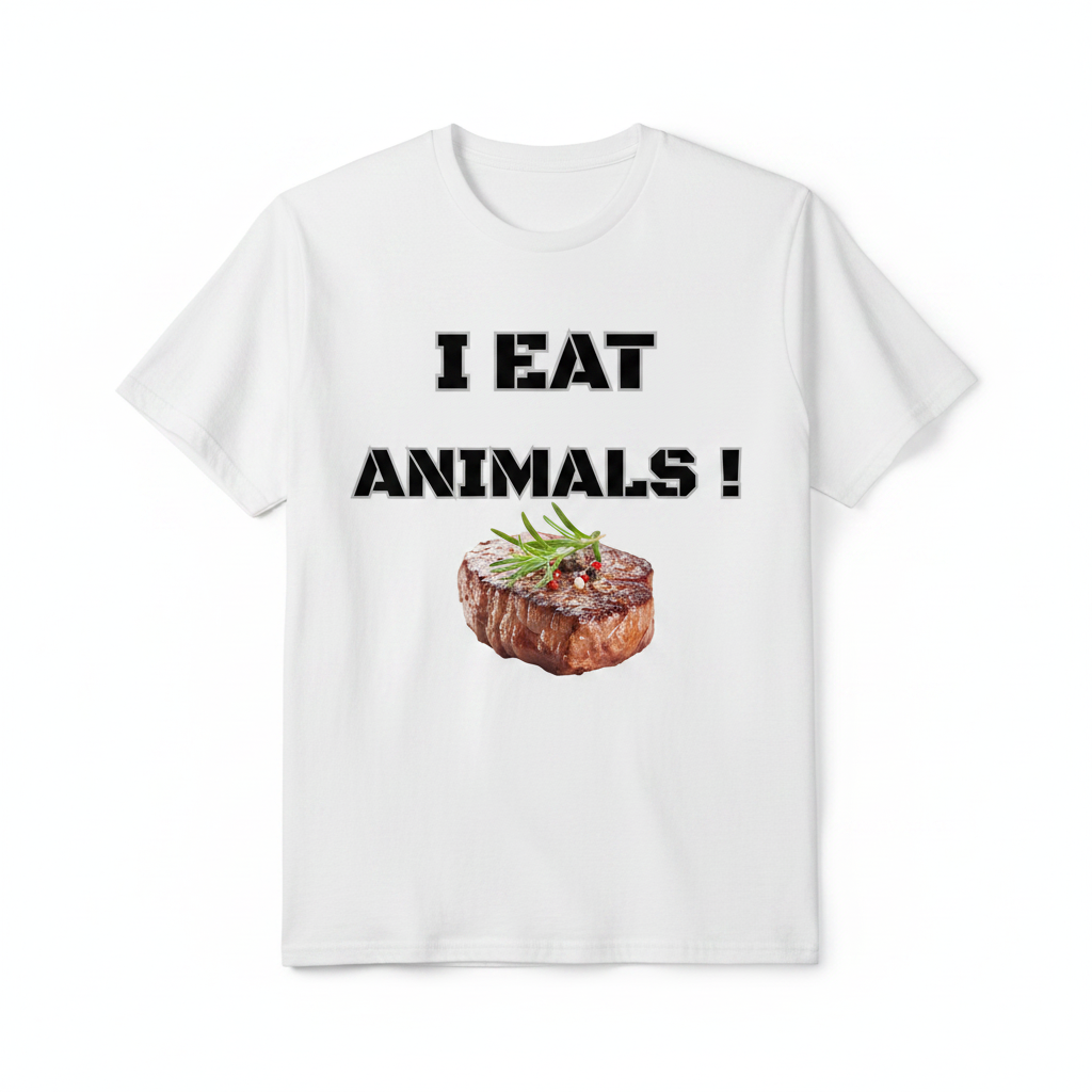 I Eat Animals T-Shirt Mockup