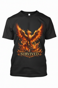I Survived Black T-Shirt Mockup