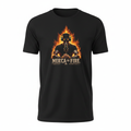 Mer'ca On Fire - Black Tee Mockup